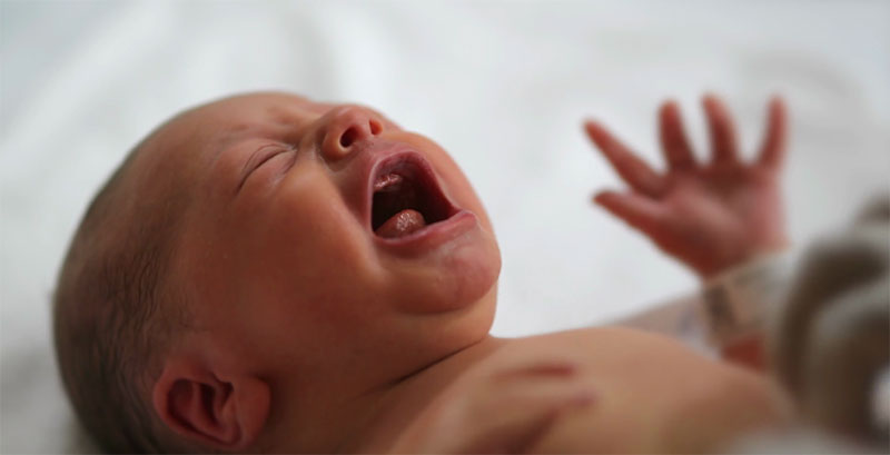 Newborn Crying After Birth