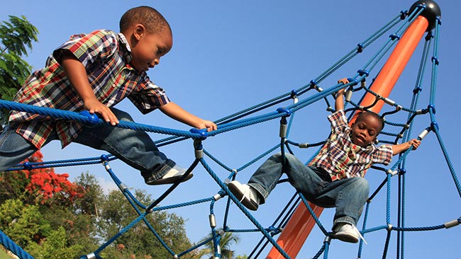 kids on playground