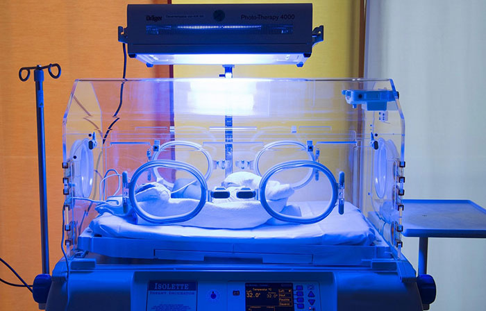 Preterm Baby In Incubator