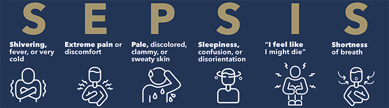 symptoms of sepsis