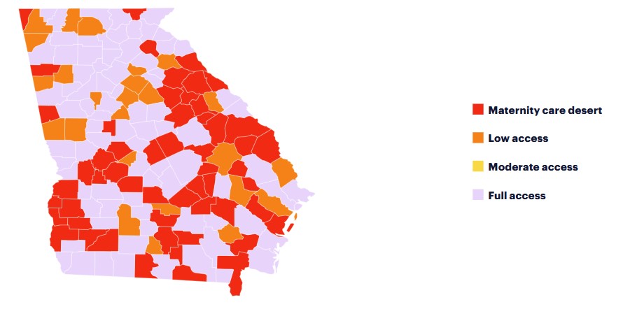 Maternal Care Deserts in Georgia