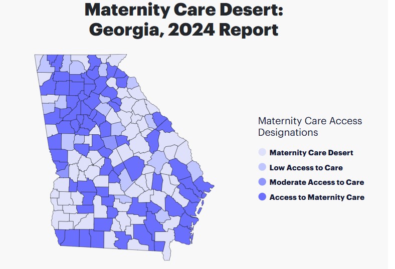 maternal care deserts of georgia
