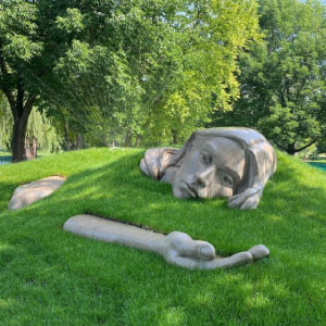 Sculpture Park in Schaumburg, Illinois