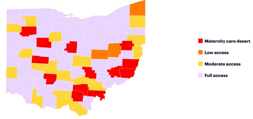 Maternity Care Deserts in Ohio