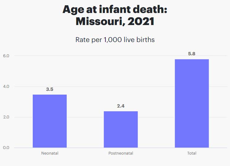 infant mortality chart for missouri